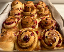 Load image into Gallery viewer, Cranberry Orange Cardamom Dough Buns