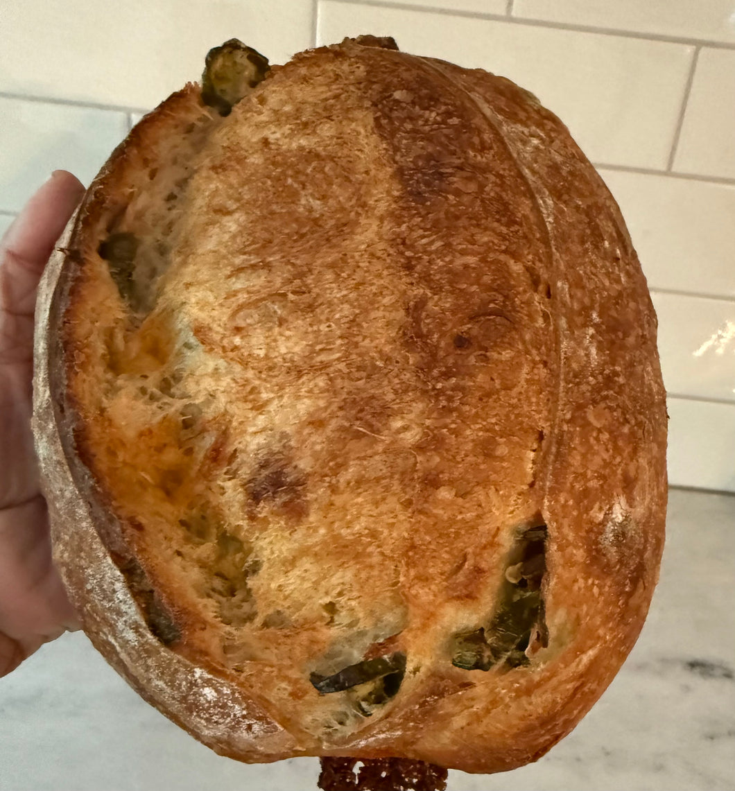 Roasted Potato and Leek Sourdough Bread