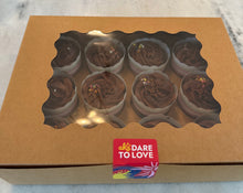 Load image into Gallery viewer, GF Double Chocolate Cupcakes with Chocolate Buttercream Frosting
