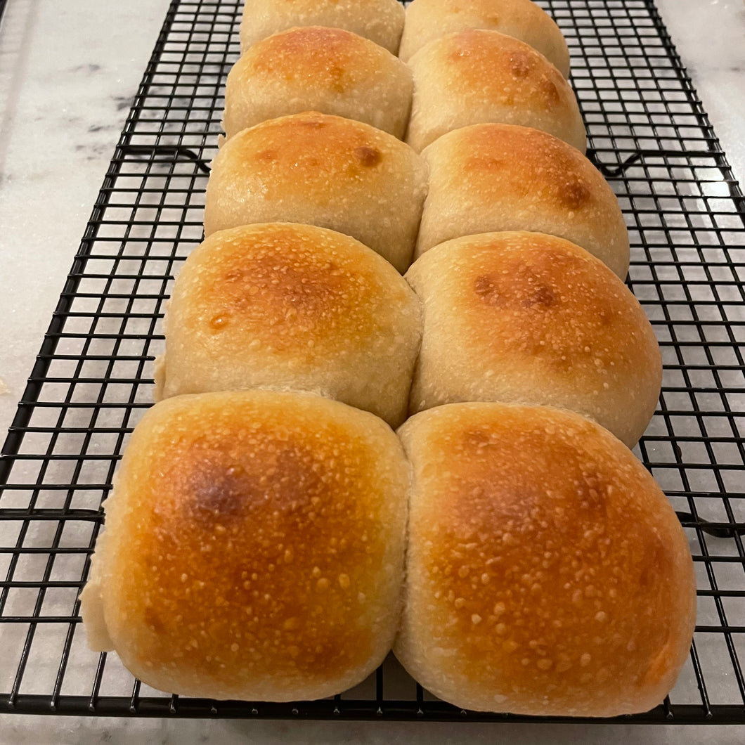 Sourdough Brioche Dinner Rolls