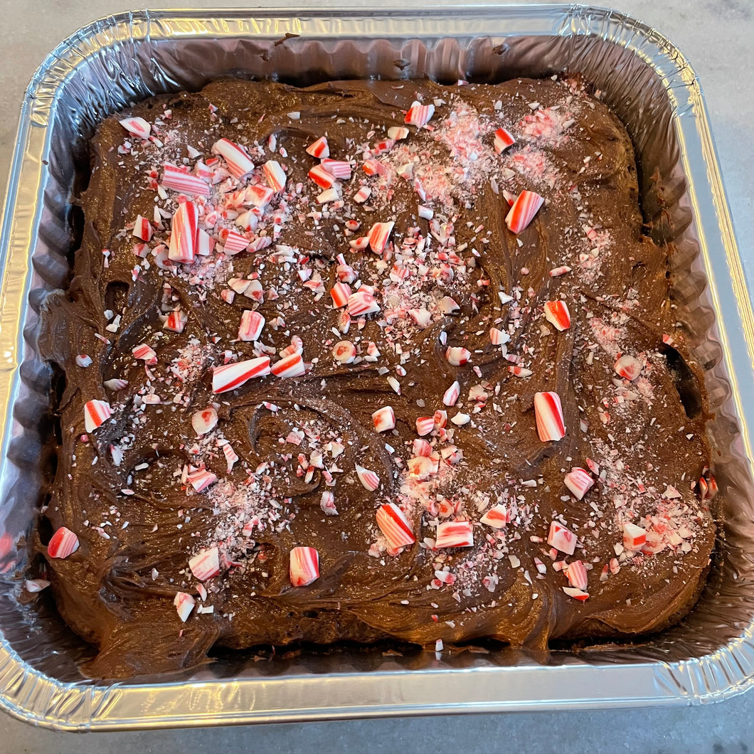 Candy Cane Chocolate Brownies