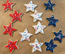 Load image into Gallery viewer, Red, White &amp; Blue Sugar Cookies
